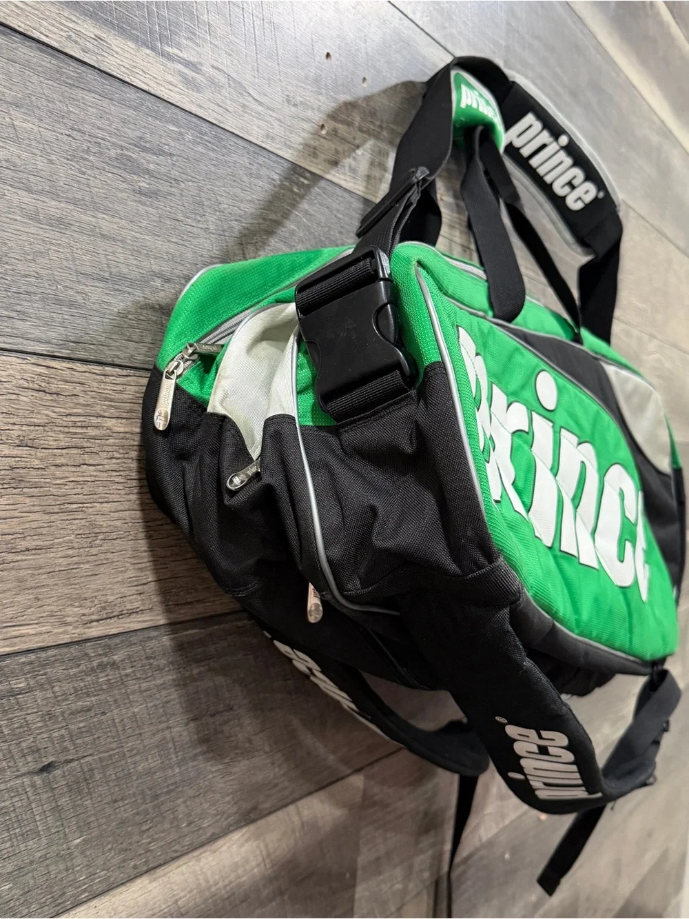 Prince Green & Black Duffel Team Tennis Bag